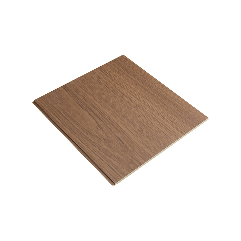 Moderná obývacia izba 3D drevo-plastový nástenný panel pohlcujúci zvuk